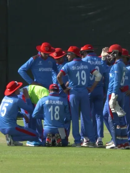ICC U19 CWC: AUS v AFG – Fanning out sweeping for 62