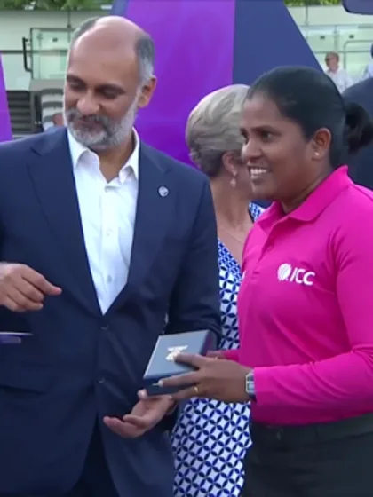 England receive their runners-up medal | Women's T20WC 2026