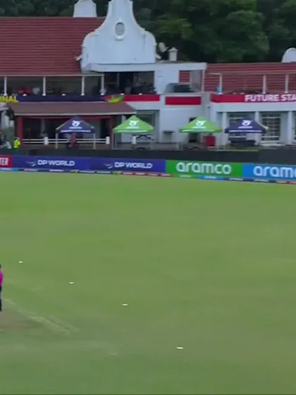 Abhigyan Kundu with a Four vs. England