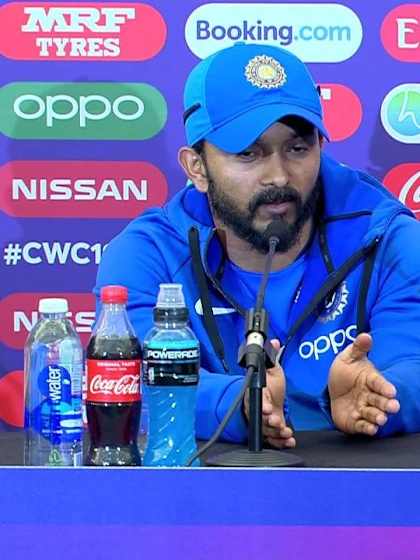 22 June  - Southampton - India player Kedar Jadhav post-match press conference