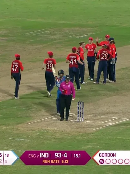 ENG v IND: Kirstie Gordon gets Veda Krishnamurthy cheaply