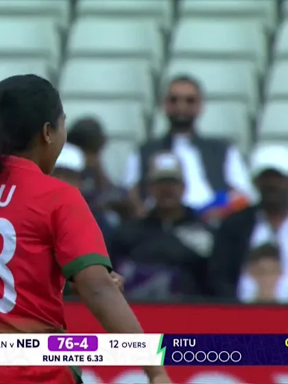 Sanya Khurana - Wicket - Bangladesh vs Netherlands