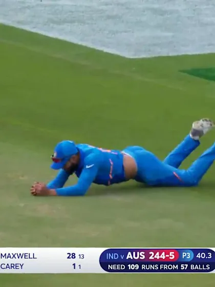 Logo of CWC19: IND v AUS - Maxwell falls to Chahal