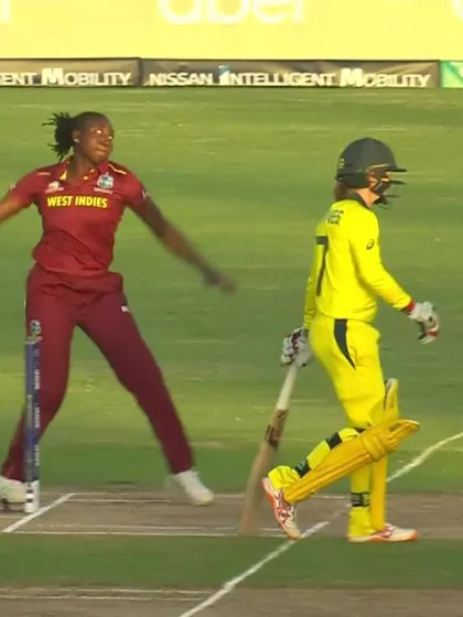 WI v AUS: Britney Cooper takes a blinder to send back Elyse Villani