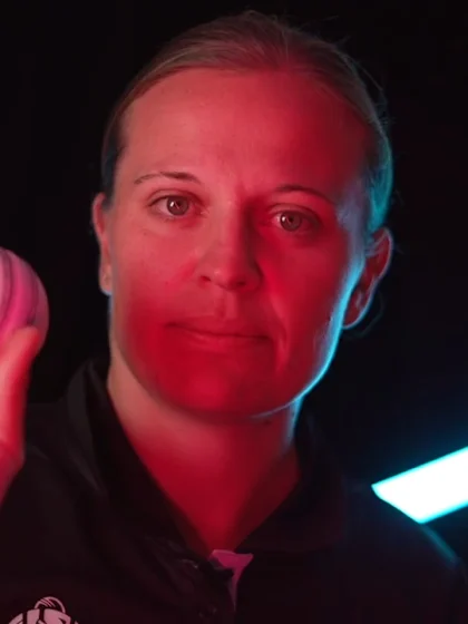 Logo of The hosts' scintillating seamer - Lea Tahuhu | CWC22