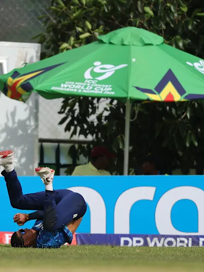 A stellar tumbling catch from Lumsden | U19 CWC 2026