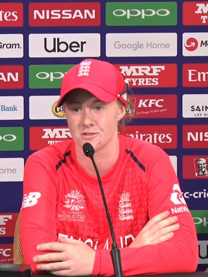 12 November - St Lucia - England player Kirstie Gordon post-match press conference