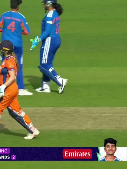 Robine Rijke - Wicket - India vs Netherlands