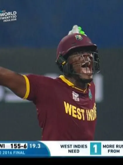 Carlos Brathwaite Innings for West Indies V England Video ICC WT20 2016