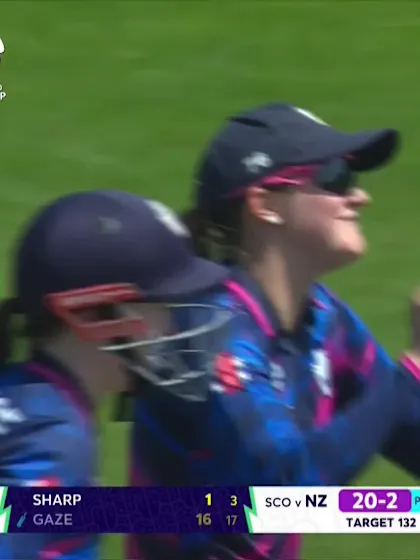 Isabella Gaze - Wicket - New Zealand vs Scotland