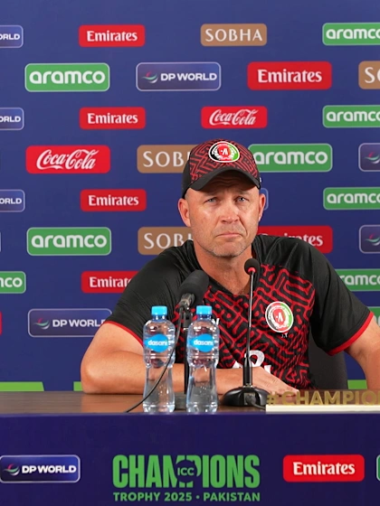 Jonathan Trott- Afghanistan post-match press conference, 21 Feb '25