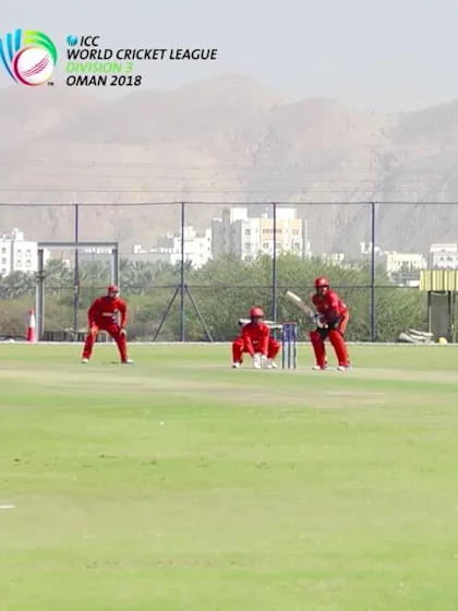 WCL Div 3 – Aritra Dutta of Singapore hits half-century against Denmark