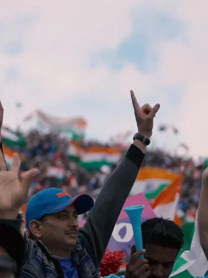 CWC19: IND v PAK - Fans celebrate Rohit's hundred