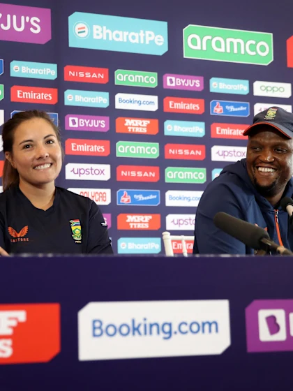 25 February - Cape Town - South Africa Captain Sune Luus and Coach Hilton Moreeng pre-match press conference