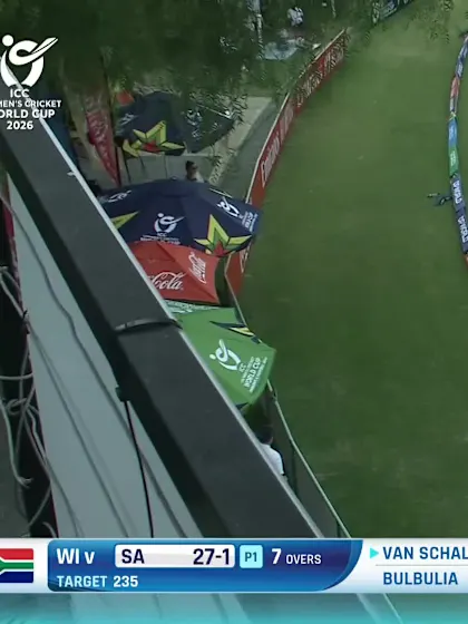 J van Schalkwyk with a Six vs. West Indies