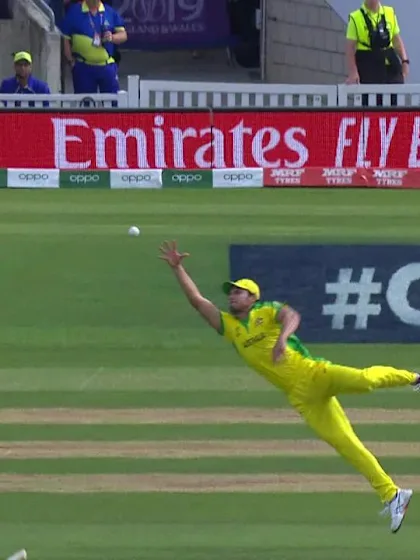 CWC19: IND v AUS - Coulter-Nile drops Sharma in the second over