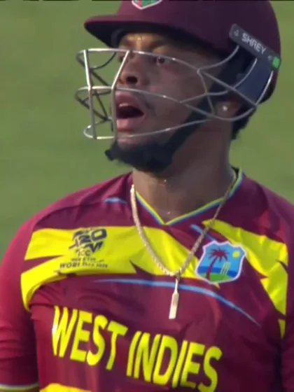 Shimron Hetmyer - Wicket - West Indies vs Scotland