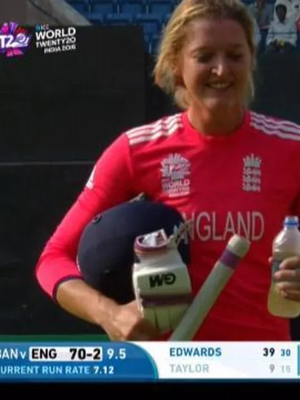 Sarah Taylor Wicket Fall ENG V BAN Video ICC Womens WT20 2016