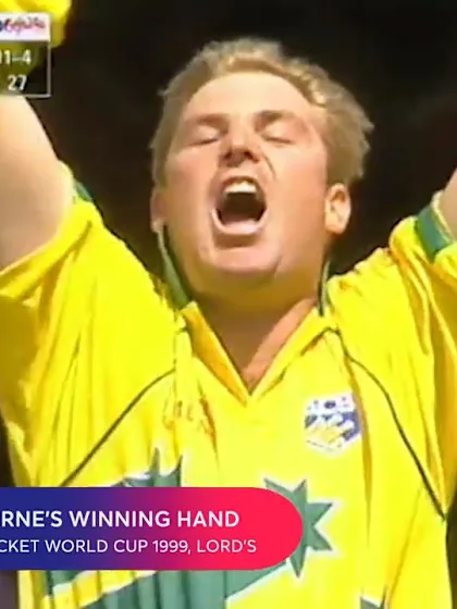 CWC Greatest Moments: Warne's winning hand in 1999 final