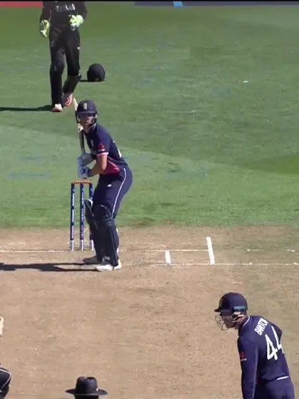 WIll Jacks is bowled by Kaylum Boshier for 7