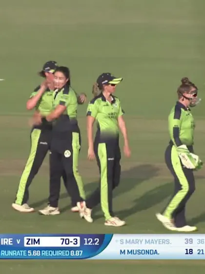 Wicket - Sharne Mayers - Zimbabwe Women v Ireland