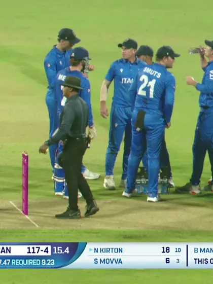 Shreyas Movva - Wicket - CAN vs Italy