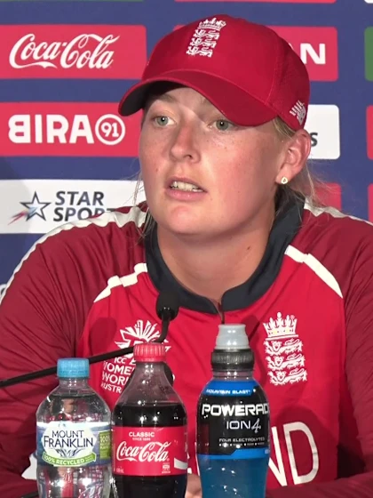 01 March - Sydney - England player Sophie Ecclestone post-match press conference