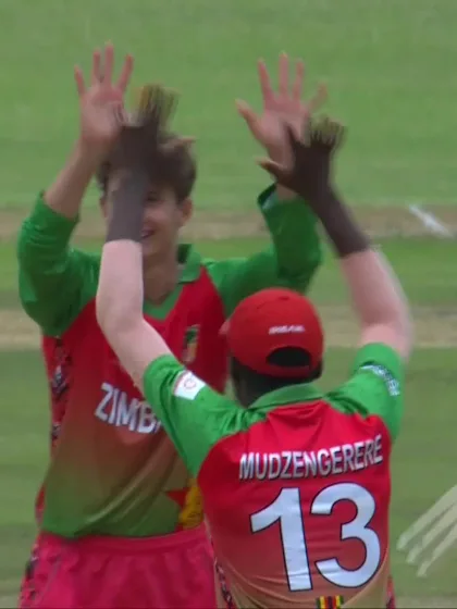 Kalam Aleen - Wicket - Bangladesh vs Zimbabwe