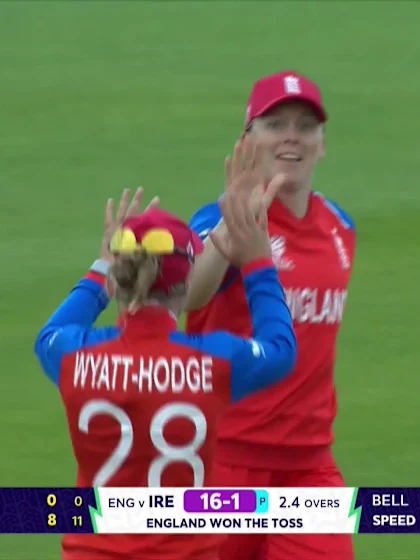 Gaby Lewis - Wicket - England vs Ireland