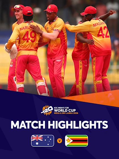Zimbabwe dominate to shock Australia | Match Highlights | T20WC 2026
