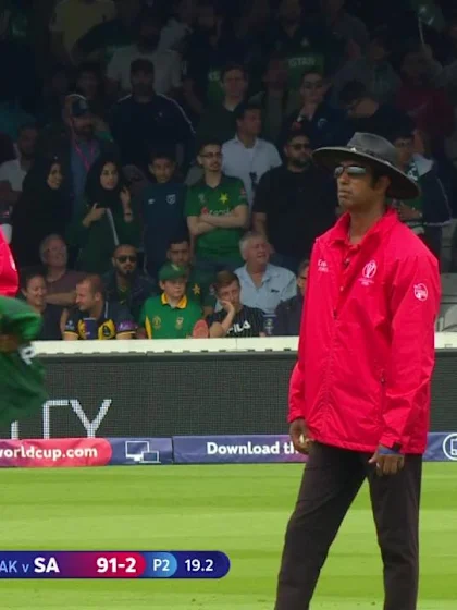 Logo of CWC19: Pak v SA - de Kock is caught in the deep