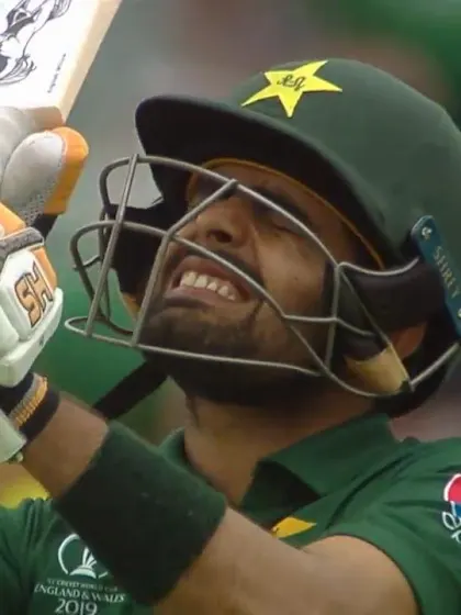 Logo of CWC19: Pak v SA - Babar Azam holes out to the cover sweeper