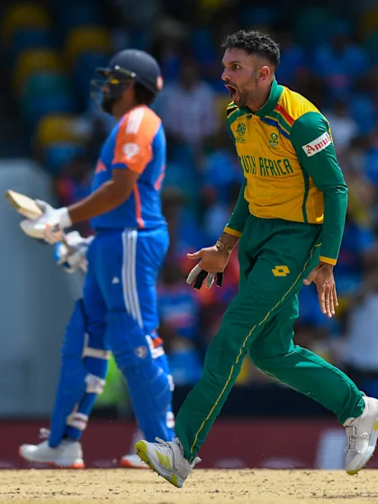 Logo of Keshav Maharaj is confident | SA v IND | T20WC 2024 Final