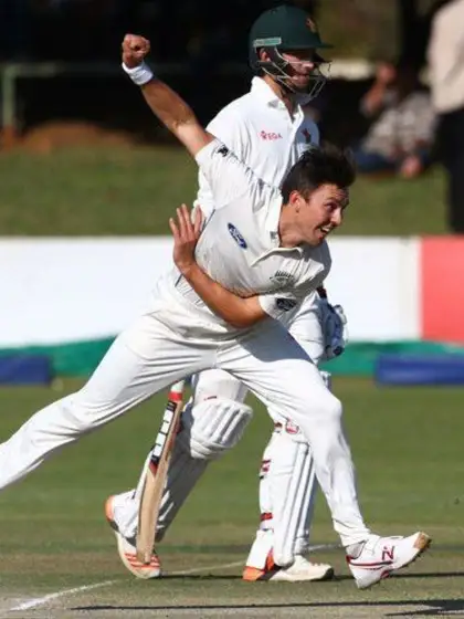 Boult strikes after New Zealand piles up 576