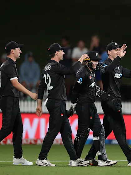 Hat-trick for Michael Bracewell as New Zealand register thumping win
