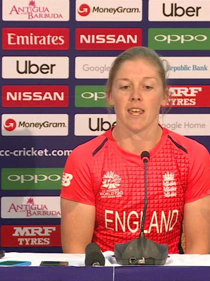 23 November - Antigua - England captain Heather Knight pre-final press conference