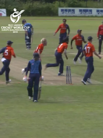 U19 CWC Europe Q: Ned v Sco - Scotland lose their first wicket