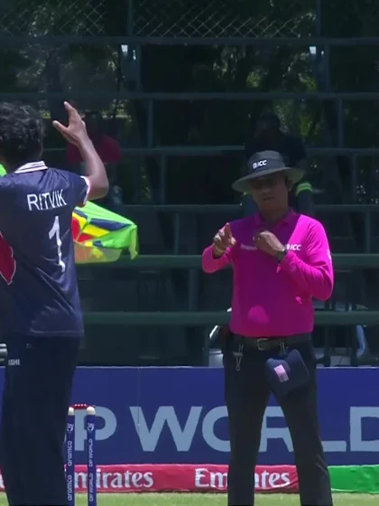 Jake Woodhouse - Wicket - USA vs Scotland