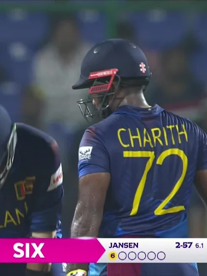 Charith Asalanka - Six - South Africa vs Sri Lanka