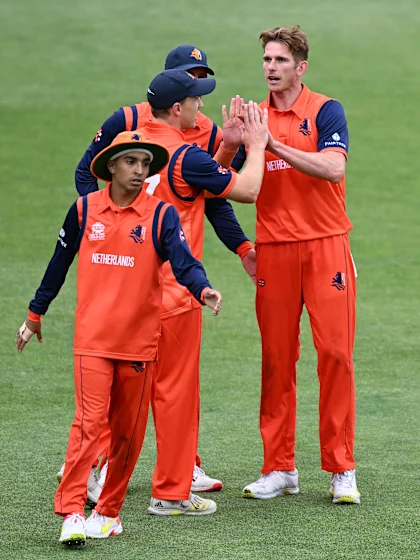 Logo of Wicket - Taskin Ahmed - Bangladesh v Netherlands ICC T20WC 2022
