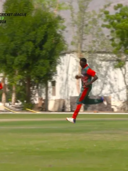 WCL Div 3 – Kenya bowler Elijah Otieno picks up a USA wicket