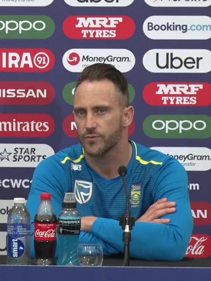 4 June - Southampton - South Africa Captain Faf du Plessis and South Africa Manager Dr. Mohammed Moosajee pre-match press conference