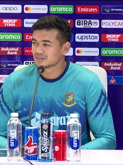 27 October - Kolkata - Bangladesh player Taskin Ahmed pre-match press conference