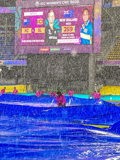 LIVE: Rain delays start of New Zealand innings in CWC25 tie
