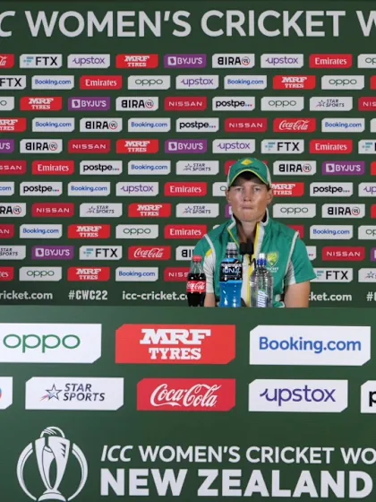 29 March - Wellington - Australia Captain Meg Lanning pre-match press conference
