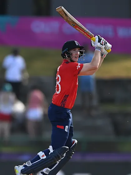 England stay alive as Brook's batting prowess helps defending champs overcome Namibia 