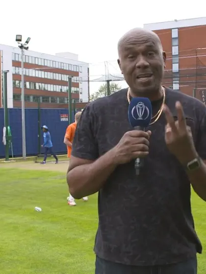 CWC 19: WI v IND - At the nets