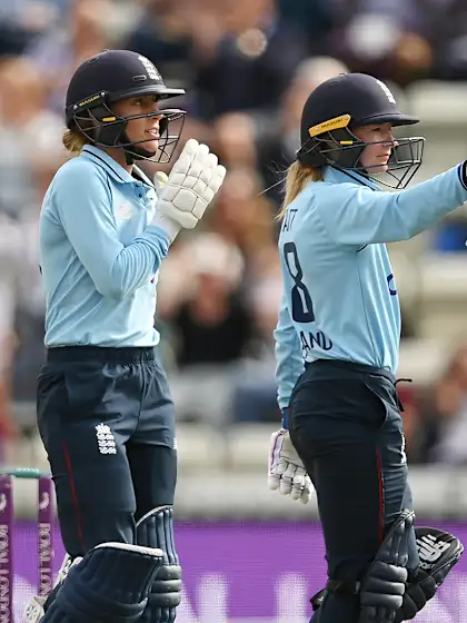 Logo of Wyatt and young gun Dean save the day for England