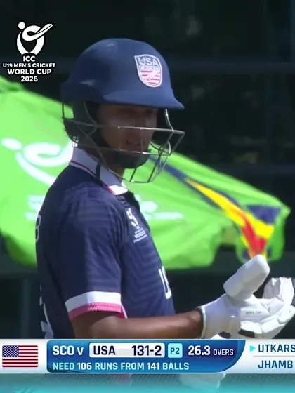 U Srivastava with a Four vs. Scotland
