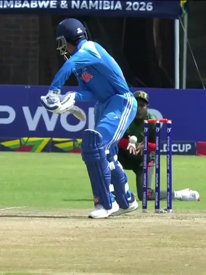 Vedant Trivedi with a Golden Duck vs. Bangladesh